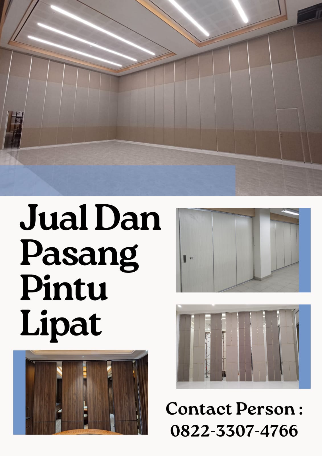 Jual Pasang Pintu Lipat Sorepa