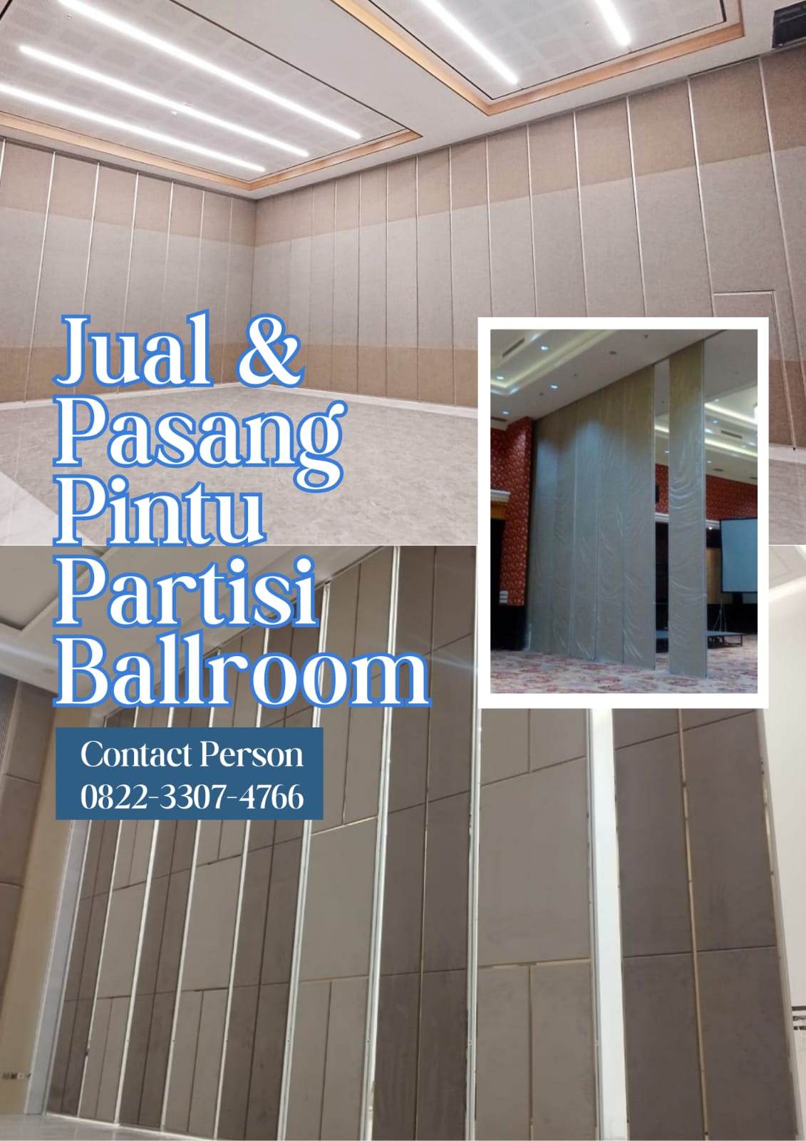 JUAL & PASANG PINTU PARTISI BALLROOM TERNATE Jual Dan Pasang Pintu Partisi Ballroom